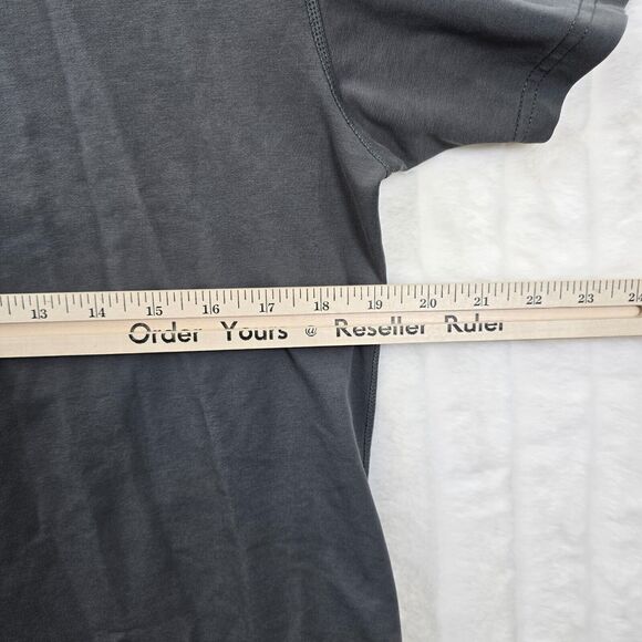 BYLT Men's Gray Drop Cut SS Lux Performance Gym Workout Tshirt Size L - Picture 11 of 12